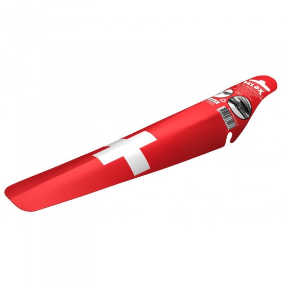 achterspatbord Zwitserland 34 cm rood