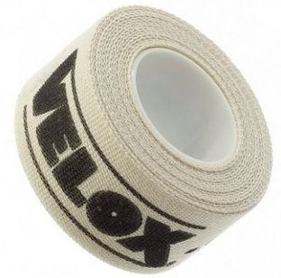 velgtape 16 mm / 2 meter katoen wit per rol