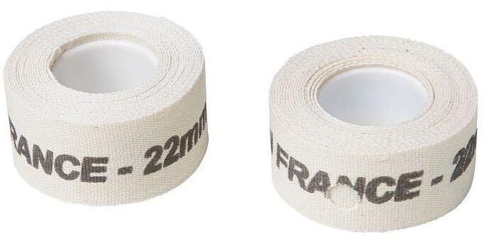 velgtape 19 mm / 5 meter katoen wit per rol