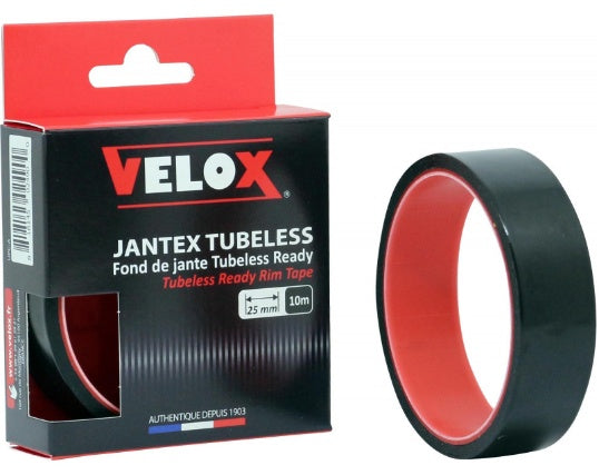 velgtape VTT Tubeless Ready 25 mm / 10 meter zwart