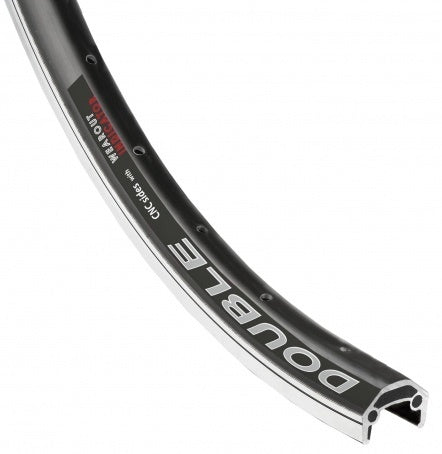 Velg Double 28 inch aluminium 36 G zwart