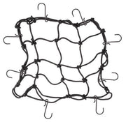 bagagenet 25 x 25 cm elastaan/nylon/staal zwart 9-delig