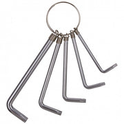bitsleutels T10-T15-T20-T25-T30 verzinkt zilver