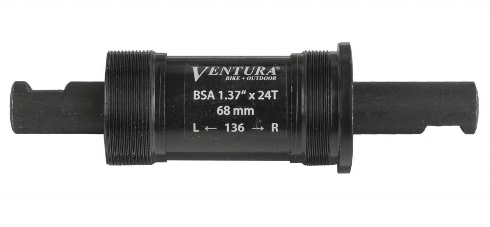 Cartridge Bottom Bracket Set 136 mm Zwart JIS BSA