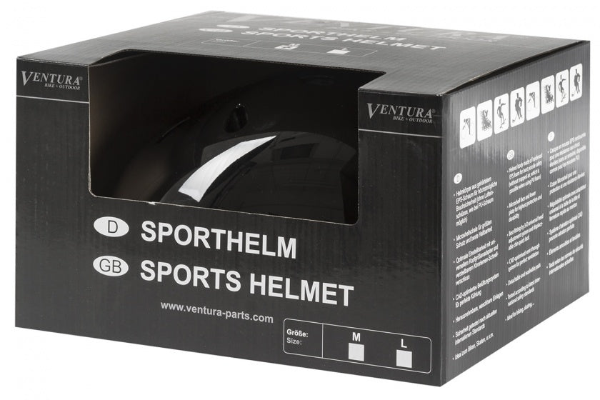 Freestyle BMX helm glanzend zwart maat 54/58 cm