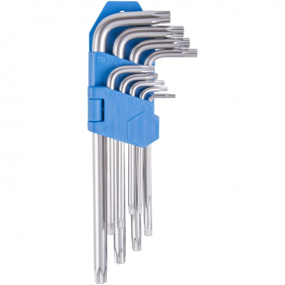 schroevendraaierset 9-delig blauw/zilver