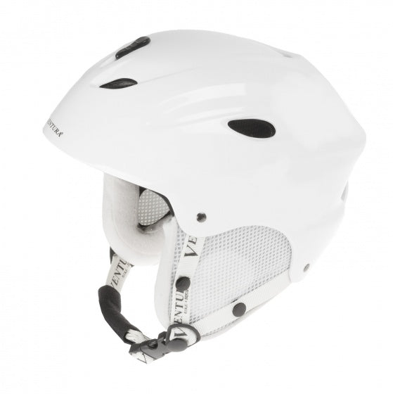 Skihelm Met Bloem Wit Maat 58/61 cm