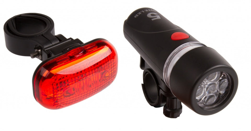 verlichtingsset led batterijen zwart