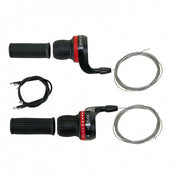 Shifters met handgreep 21 speed zwart