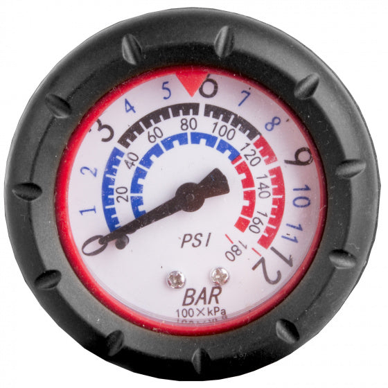 vloerpomp Double Head AV/DV/FV manometer zwart