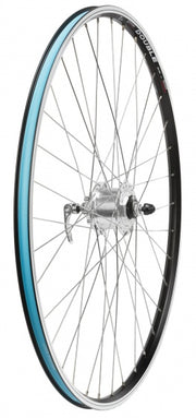 voorwiel 700C 28 inch schijfrem aluminium zwart