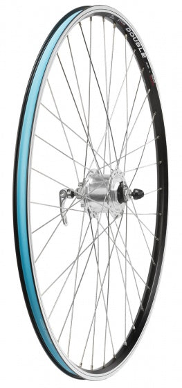 voorwiel 700C 28 inch schijfrem aluminium zwart