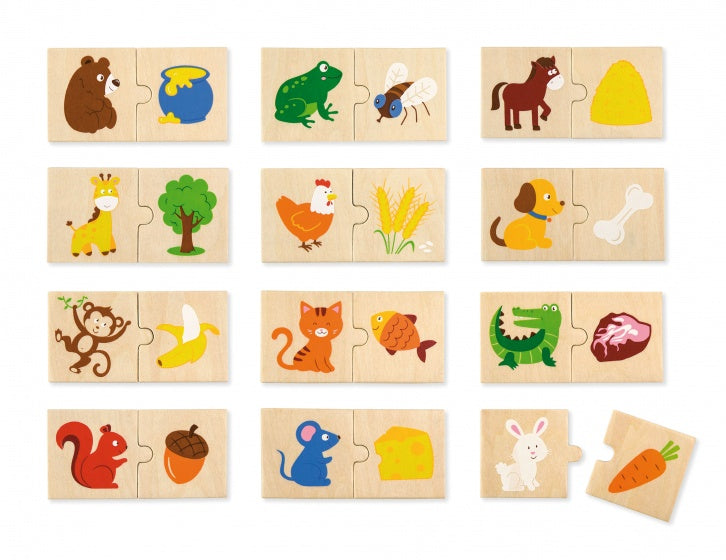 houten legpuzzel dieren 24 stukjes