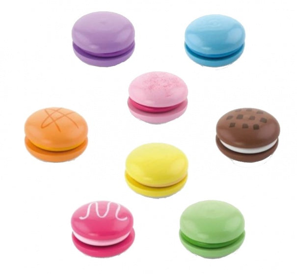 houten macarons 8 stuks 3 cm