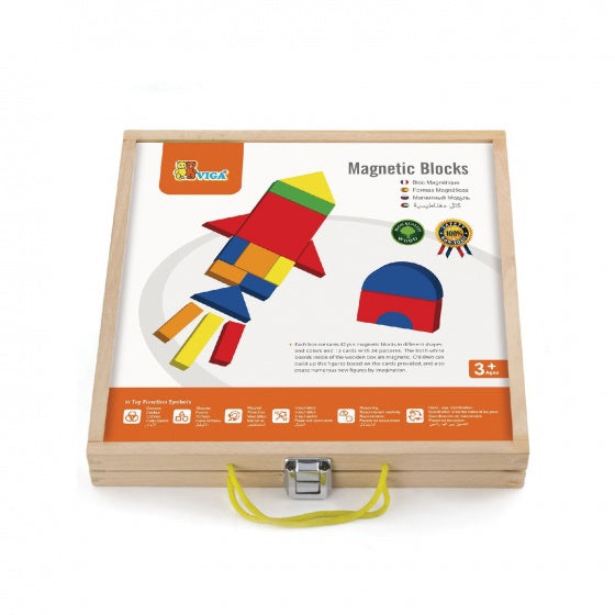 magnetisch vormenspel 55-delig multicolor