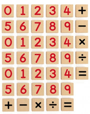 magnetische cijfers rood 40-delig
