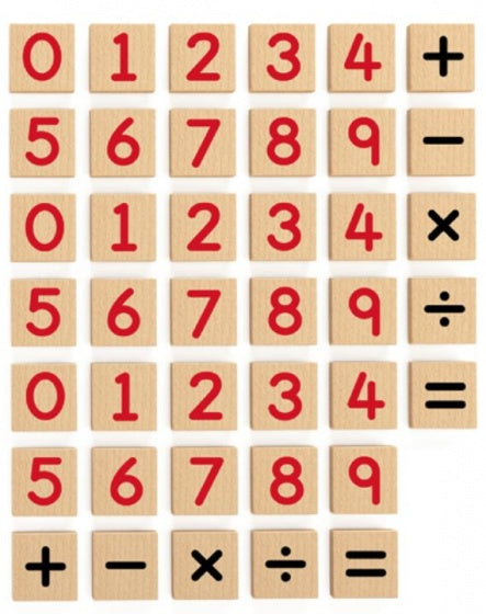 magnetische cijfers rood 40-delig