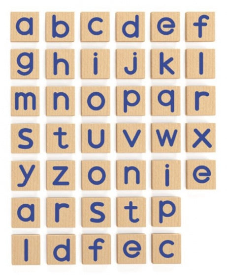 magnetische letters blauw 40-delig