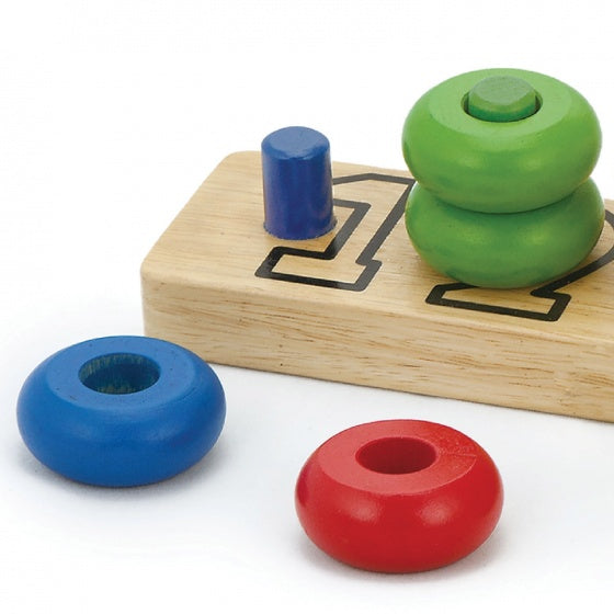 motoriekspel leren tellen 16-delig multicolor