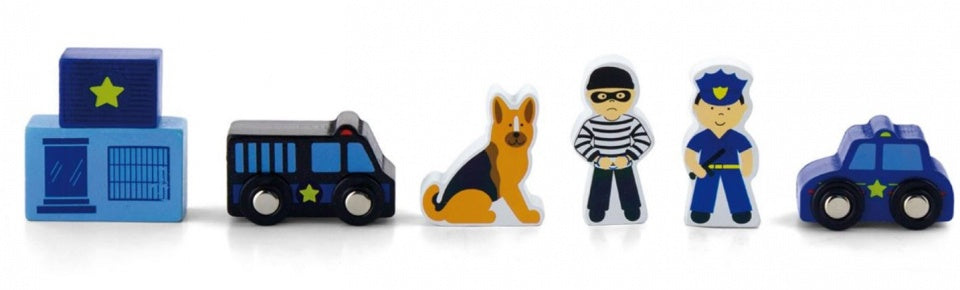 speelfiguren politie 6-delig