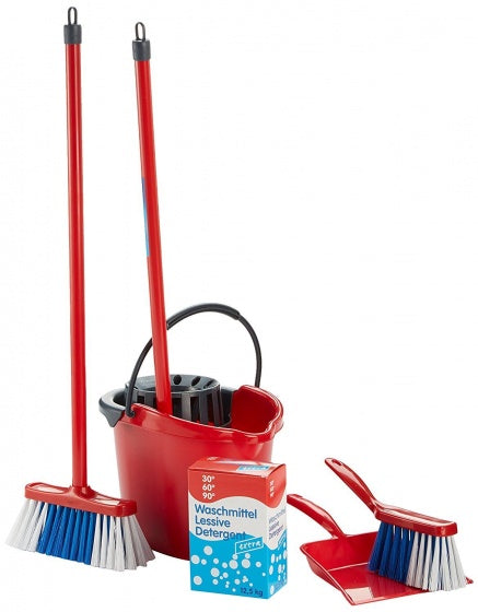 schoonmaakkar met accessoires 7-delig