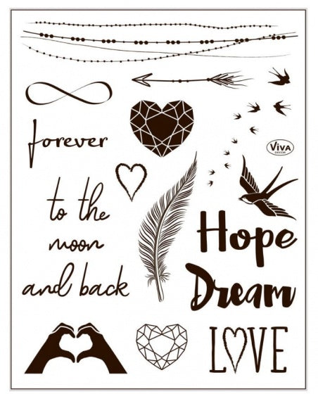 stempels forever siliconen 14 x 18 cm