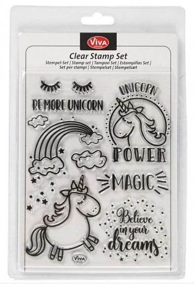 stempels unicorn siliconen 14 x 18 cm