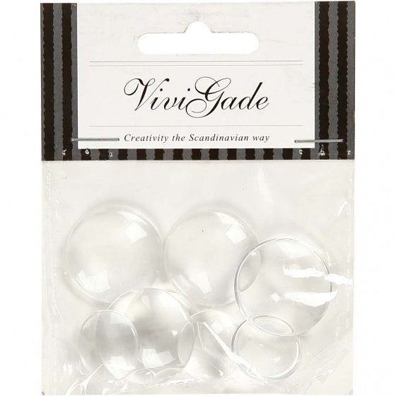 cabochons basis rond 18/25 mm transparant 8 stuks
