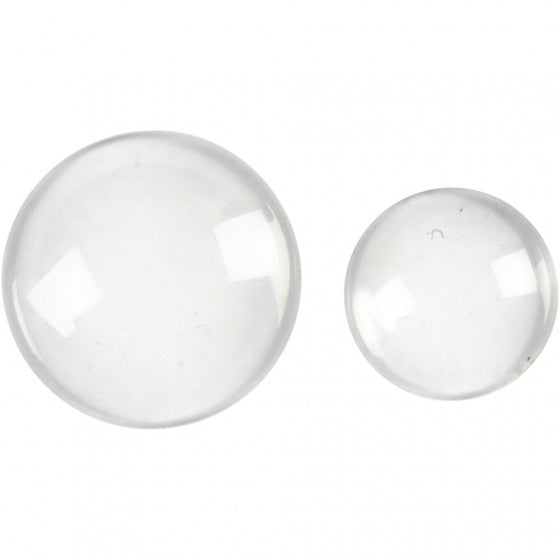 cabochons basis rond 18/25 mm transparant 8 stuks