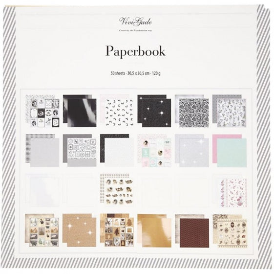 designpapier blok zilver 30