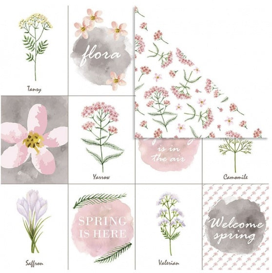 dubbelzijdig designpapier bloemen 30