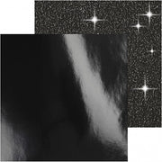 dubbel designpapier glitter/lak zwart 30