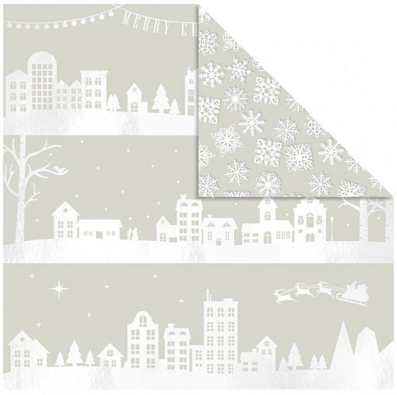 dubbelzijdig designpapier huizen 30