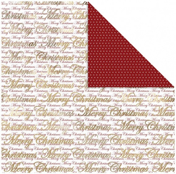 dubbelzijdig designpapier Merry Christmas 30