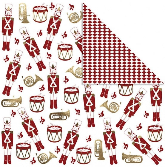 dubbelzijdig designpapier wit/goud 30