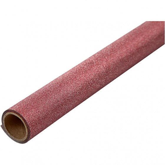 glitterfolie rood rol 35x200cm