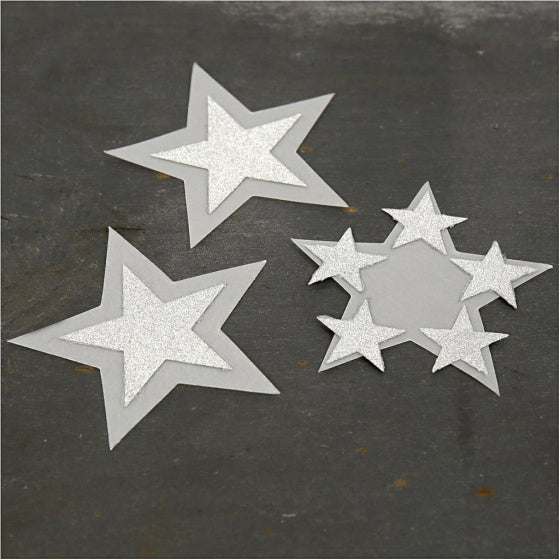 glitterfolie zilver rol 35x200cm