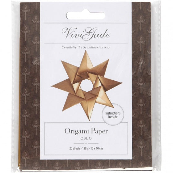 origamipapier 10 x 10 cm goud 20 vellen