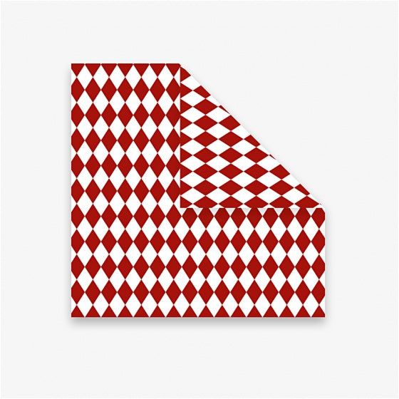 origamipapier 10 x 10 cm wit/rood 40 vellen