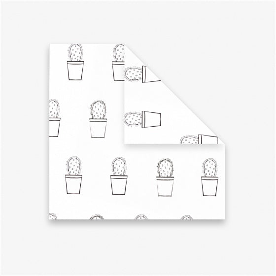 origamipapier 10 x 10 cm wit/zwart 40 vellen