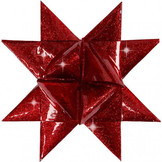 sterstroken Outdoor papier 86/100 cm rood 16 stuks