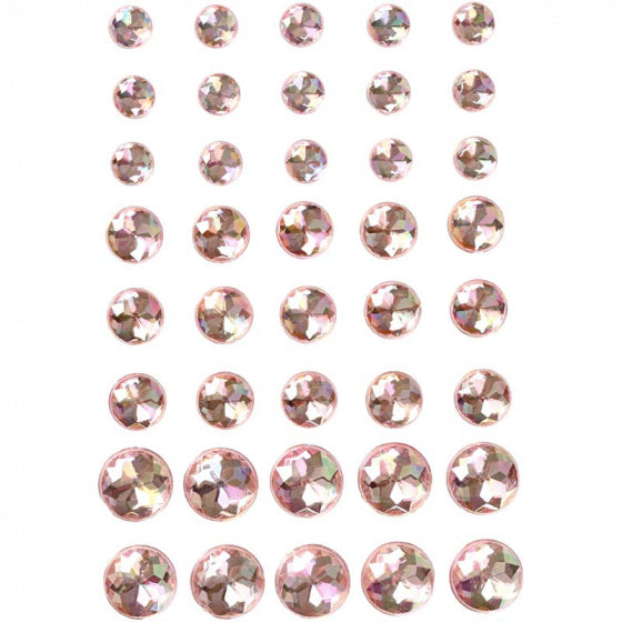 strasstenen roze 6 + 8 + 10 mm 40 stuks