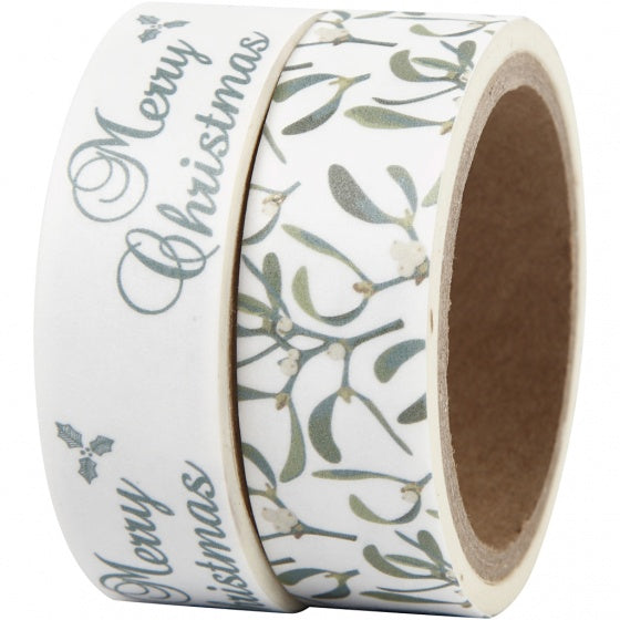 tape maretak en Merry Christmas 2 stuks 5 meter