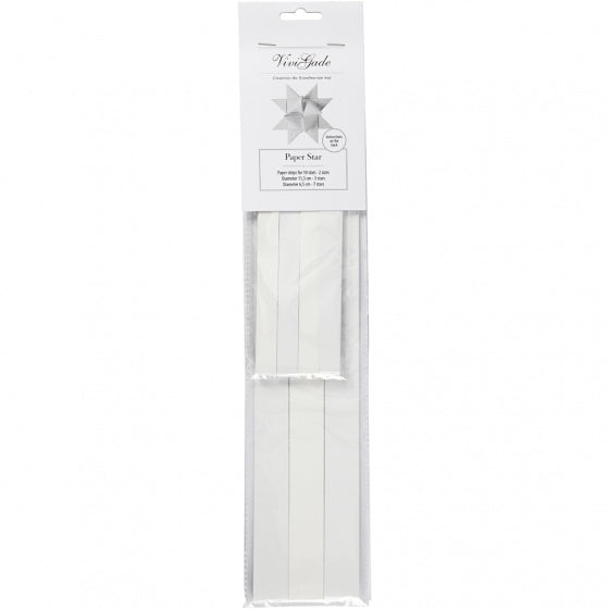 vlechtstroken Uni papier 44/78 cm wit 40 stuks