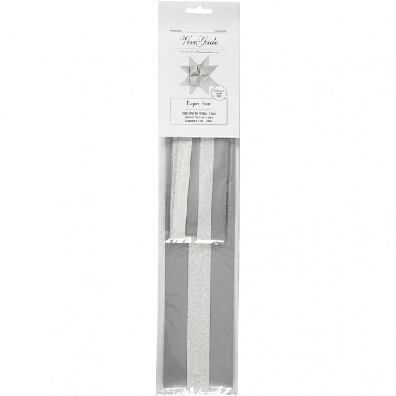 vlechtstroken Uni papier 44/78 cm zilver 40 stuks