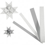 vlechtstroken Uni papier 44/78 cm zilver 40 stuks