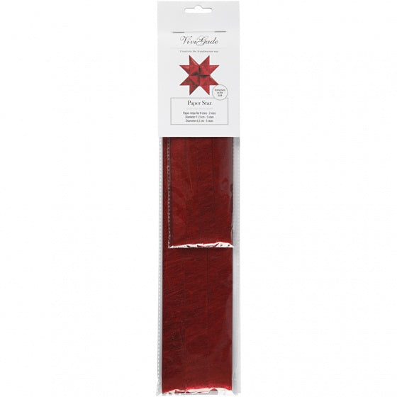 vlechtstroken Zijde papier 44/78 cm rood 32 stuks