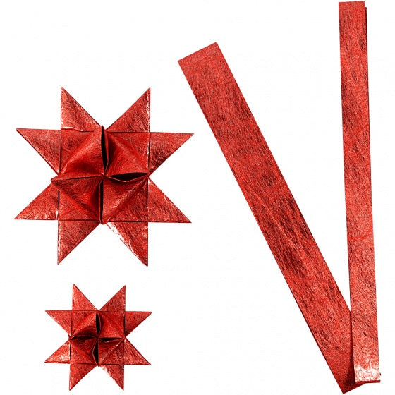 vlechtstroken Zijde papier 44/78 cm rood 32 stuks