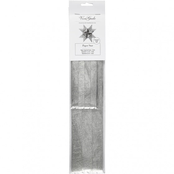 vlechtstroken Zijde papier 44/78 cm zilver 32 stuks