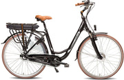 Basic 28 Inch 49 cm Dames 7V Rollerbrake Matzwart/Bruin